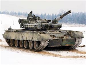 Lính xe tăng Nga chơi lớn ốp trứng bằng quái thú T-80