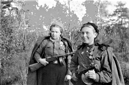Hồng quân Liên Xô từng có đơn vị nữ bộ binh