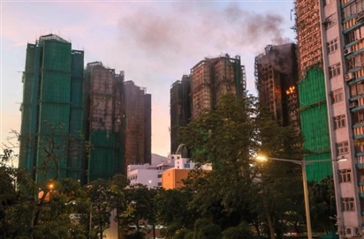 Cháy chung cư Hồng Kông: Đã có 94 người thiệt mạng