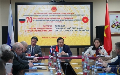 Họp báo kỷ niệm 70 năm quan hệ ngoại giao Việt Nam - Liên bang Nga