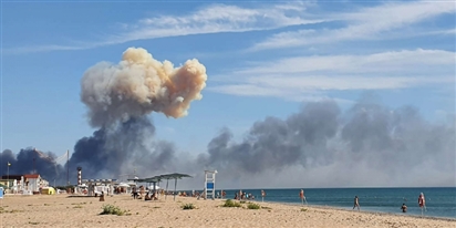 Sân bay quân sự của Nga ở Crimea bị tập kích tên lửa