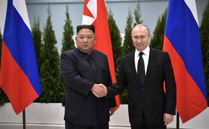 Lãnh đạo Nga-Triều gửi điện mừng nhân giải phóng Bán đảo Triều Tiên
