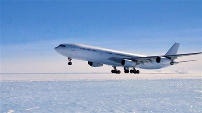 Mãn nhãn với màn hạ cánh xuống Nam cực đầu tiên của máy bay Airbus