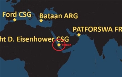 Tàu sân bay Mỹ đến quá gần Yemen, có thể bị Houthi đánh chìm?