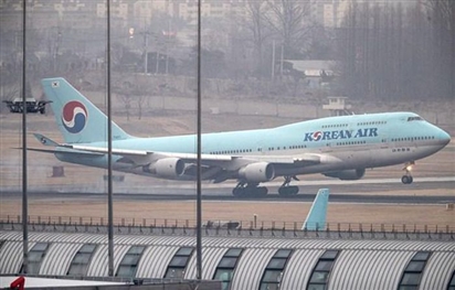 Hãng hàng không Korean Air tạm dừng các đường bay đến Nga