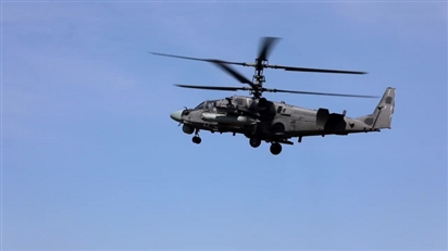 Khoảnh khắc trực thăng Nga ''quét sạch'' khí tài quân sự Ukraine