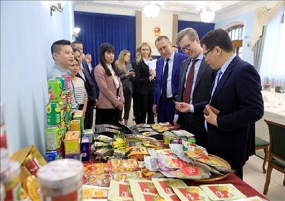 Phái đoàn Nga đến sứ quán Việt Nam bàn buôn bán nông, thủy sản nhiều hơn