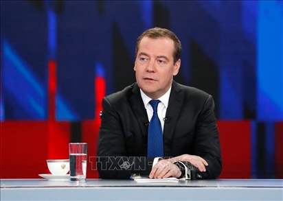 Ông Medvedev tái đắc cử Chủ tịch đảng Nước Nga Thống nhất
