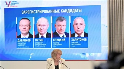 Bầu cử Tổng thống Nga: Ông Vladimir Putin được dự báo sẽ giành chiến thắng áp đảo