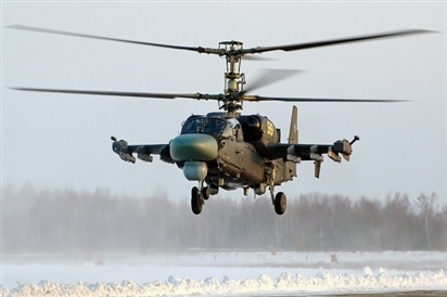 Cận cảnh trực thăng ''Cá sấu sát thủ'' Ka-52 của Nga