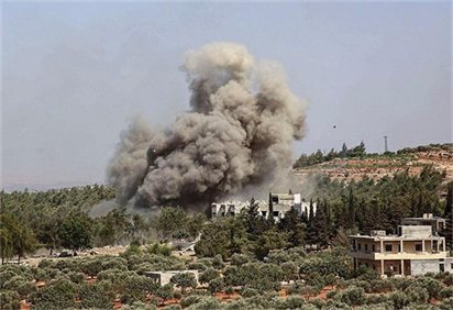 Chiến cơ Nga nã bom dữ dội vào khủng bố ở Idlib, Syria