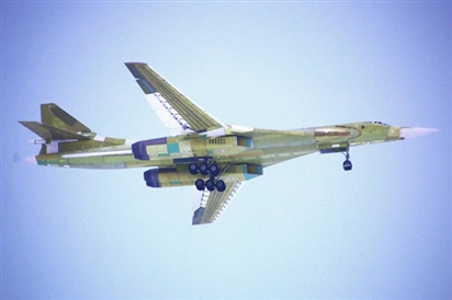 Máy bay ném bom Tu-160M mang tên lửa chiến lược lần đầu tiên cất cánh