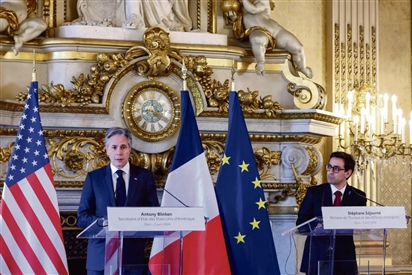 Ngoại trưởng Mỹ thăm Pháp bàn về các hồ sơ ''nóng'' Ukraine và Trung Đông