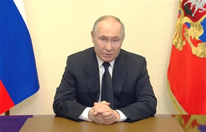 Toàn văn phát biểu của Tổng thống Putin trước người dân Nga sau vụ tấn công khủng bố tại Crocus City Hall