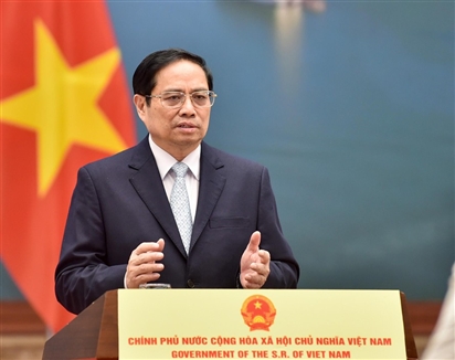Thủ tướng Phạm Minh Chính phát biểu tại Diễn đàn 'Tuần lễ năng lượng Nga'