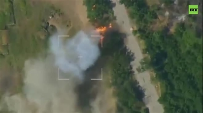 VIDEO: Pháo M777 phương Tây gửi Ukraine chưa khai hỏa đã bị Nga phá hủy