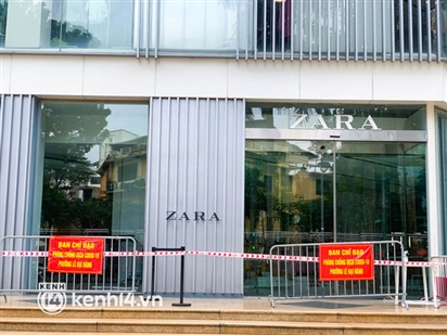 Hà Nội: Một khách hàng là F0, tạm phong tỏa cửa hàng Zara tại Vincom Bà Triệu