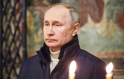 Ông Putin dự lễ Giáng sinh của Chính thống giáo