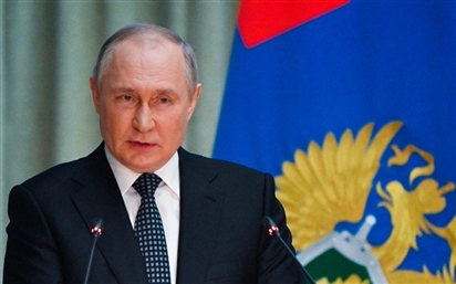 Nga công bố chiến thắng áp đảo của Tổng thống Vladimir Putin