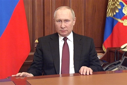 Tỷ lệ ủng hộ Tổng thống Nga Putin tăng lên 71%