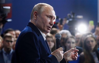 Tổng thống Nga Vladimir Putin tuyên bố tái tranh cử trong năm 2024