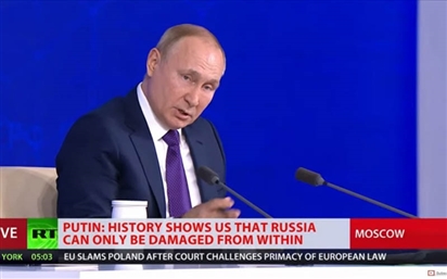 Tổng thống Nga có bài phát biểu đầu tiên sau cuộc bỏ phiếu