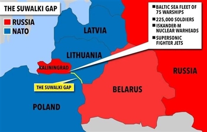 NATO tập trận giả định Nga chiếm hành lang Suwalki, nối thông Kaliningrad
