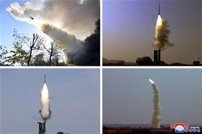 Triều Tiên phóng tên lửa đạn đạo chưa xác định ra vùng biển phía Đông
