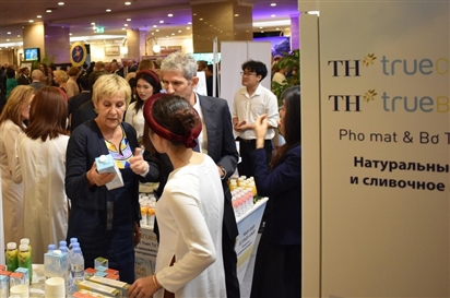 TH true MILK gây ấn tượng tại triển lãm hàng hóa nhân kỷ niệm Quốc khánh Việt Nam tại Nga