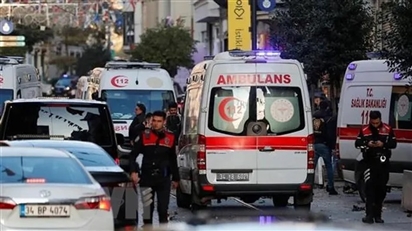 Nổ ở thành phố Istanbul của Thổ Nhĩ Kỳ, nhiều người bị thương