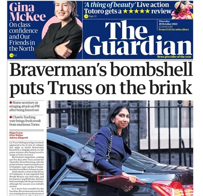 Báo Anh: Bom tấn của bà Braverman đưa Thủ tướng Truss tới bờ vực