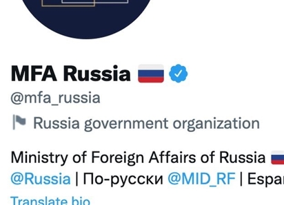 Vì sao Bộ Ngoại giao Nga bị khóa tài khoản Twitter tiếng Anh?