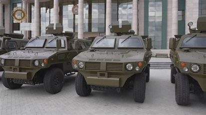 Đặc nhiệm Akhmat Chechnya khoe dàn thiết giáp Trung Quốc mới nhận