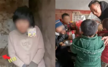 Trung Quốc: Video bà mẹ 8 con bị xích trong nhà kho gây phẫn nộ