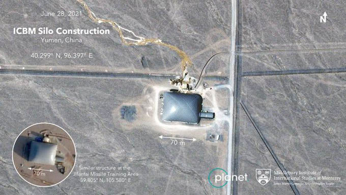 Ảnh vệ tinh: Trung Quốc có thể đang xây hơn 100 hầm chứa tên lửa ở sa mạc