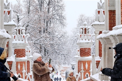 [Photo] Người dân Moskva lạc vào câu chuyện cổ tích đầy tuyết