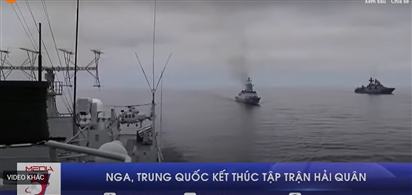 Nga, Trung Quốc kết thúc tập trận hải quân