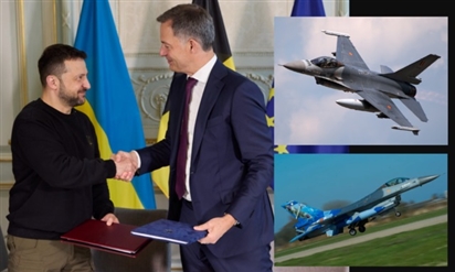 Bỉ cam kết viện trợ 1 tỷ USD và 30 máy bay F-16 cho Ukraine