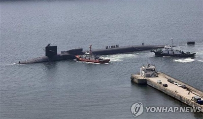 Tàu ngầm hạt nhân Mỹ cập cảng Hàn Quốc nhằm tăng cường hiện diện của vũ khí chiến lược