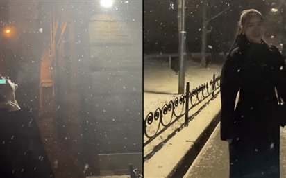Bắt gặp Đặng Văn Lâm cùng bạn gái hẹn hò lãng mạn dưới tuyết trắng xóa ở Nga
