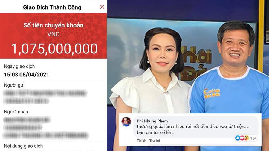 Khán giả xúc động khi Việt Hương đặt cọc 1 tỷ đồng xe cứu thương tặng ông Đoàn Ngọc Hải