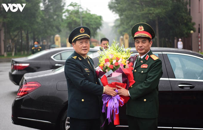 Thượng tướng Phan Văn Giang chủ trì lễ đón Bộ trưởng Quốc phòng Trung Quốc
