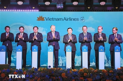 Lễ công bố đường bay thẳng Hà Nội-Moskva của Vietnam Airlines