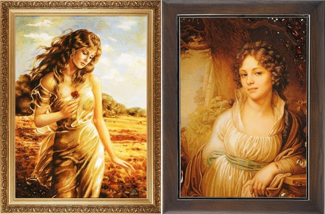 Tranh Hổ phách phong cách tân cổ điển (Neoclassicism)
